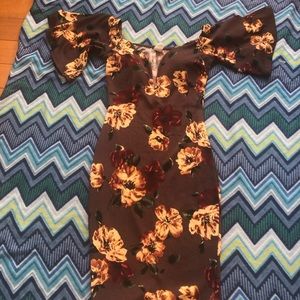 Floral Off-The-Shoulder Dress